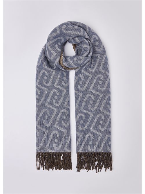 Stola monogram con frange LIU JO | 2F6031T2742/00737